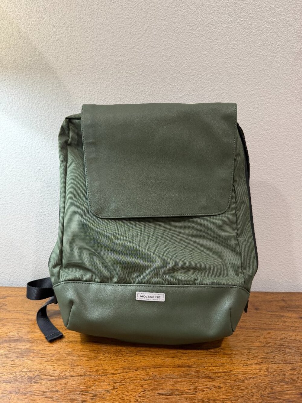 Moleskine Backpack Moss Green Laptop Travel Backpack 8/10 Condition
